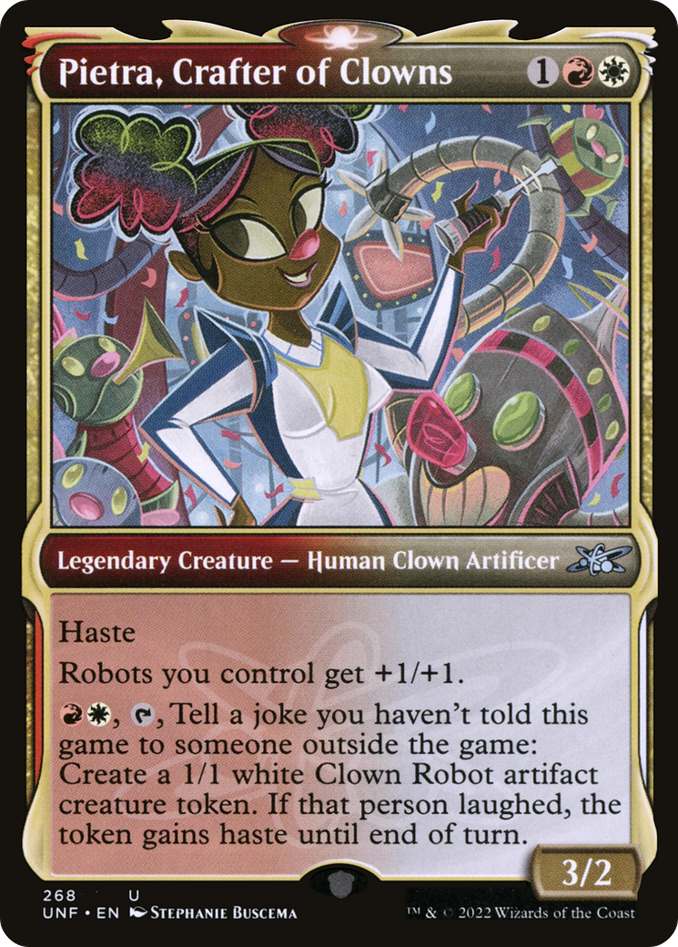 Pietra, Crafter of Clowns (Showcase) (UNF-268) - Unfinity: (Showcase)
