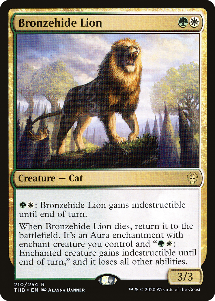 Bronzehide Lion (THB-210) - Theros Beyond Death