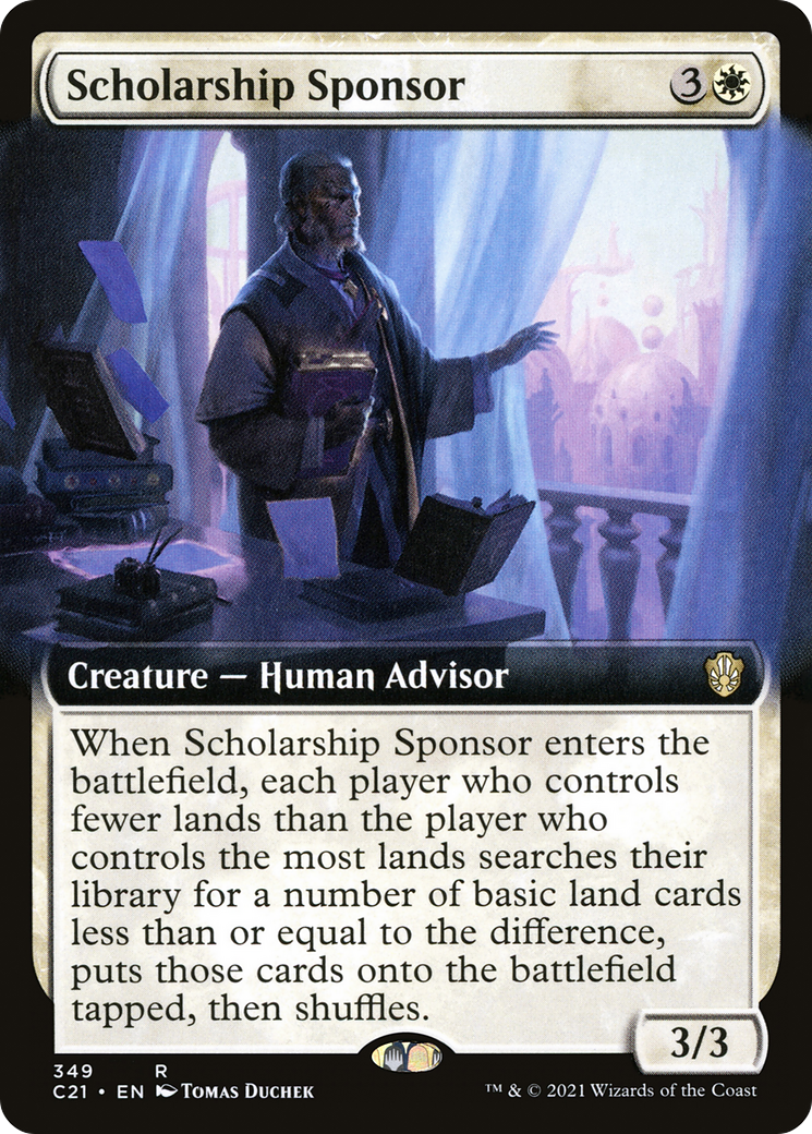 Scholarship Sponsor (Extended Art) (C21-349) - Commander 2021: (Extended Art)