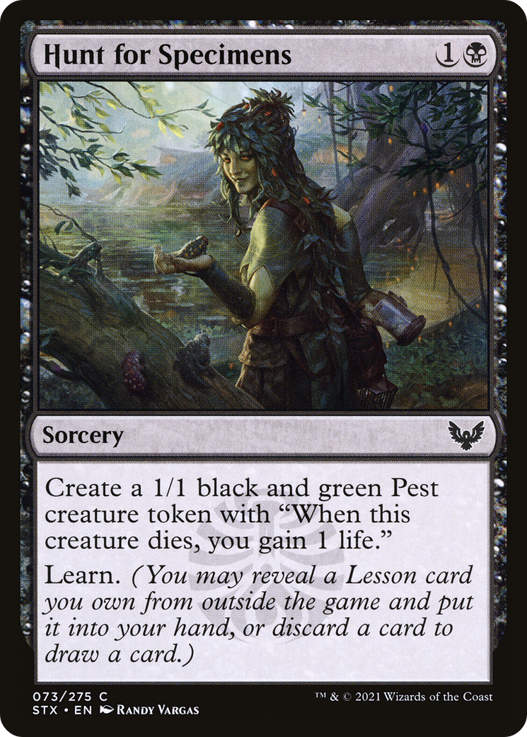 Hunt for Specimens (STX-073) - Strixhaven: School of Mages Foil