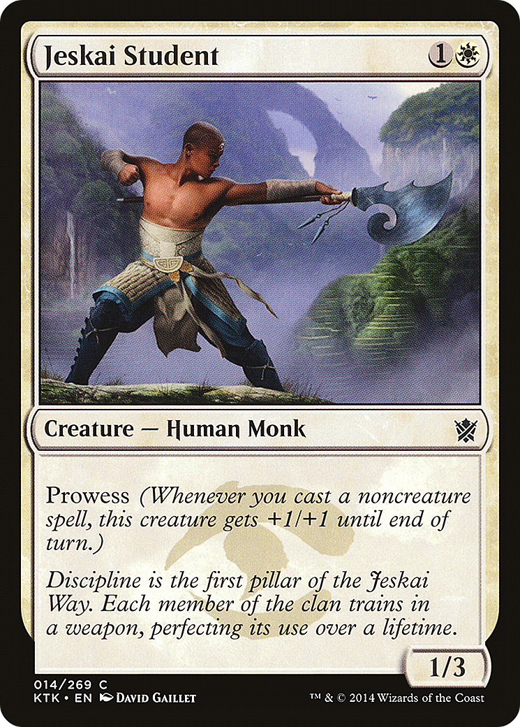 Jeskai Student (KTK-014) - Khans of Tarkir