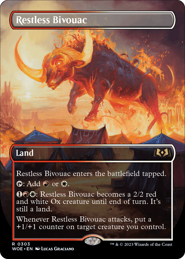 Bivouac agité (WOE-303) - Wilds of Eldraine (Borderless) Foil 