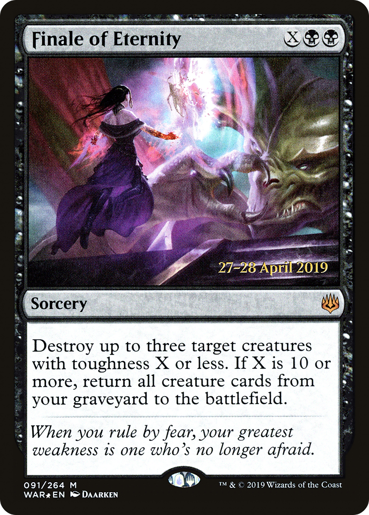 Finale of Eternity (PRE-091) - War of the Spark Promos Foil