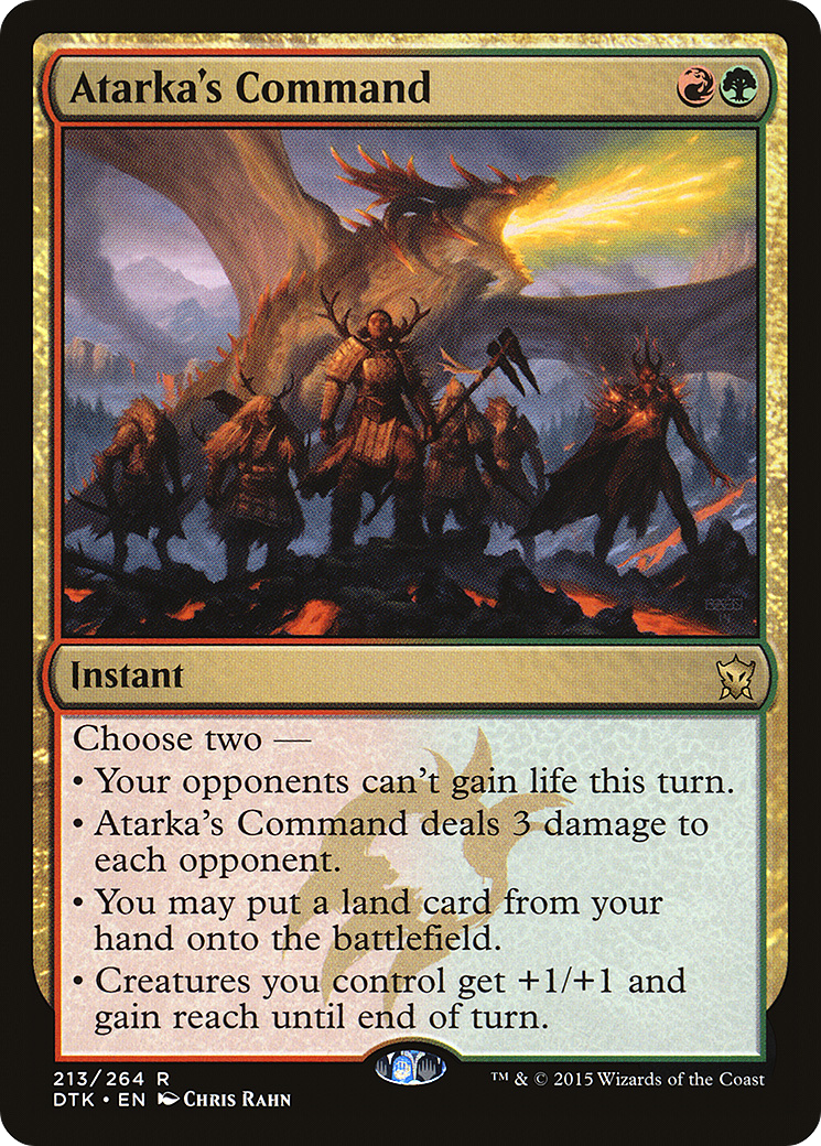 Commandement d'Atarka (DTK-213) - Dragons de Tarkir Foil