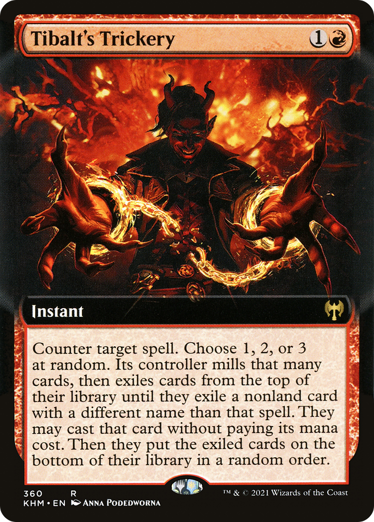 La supercherie de Tibalt (KHM-360) - Kaldheim : (Art étendu) Foil