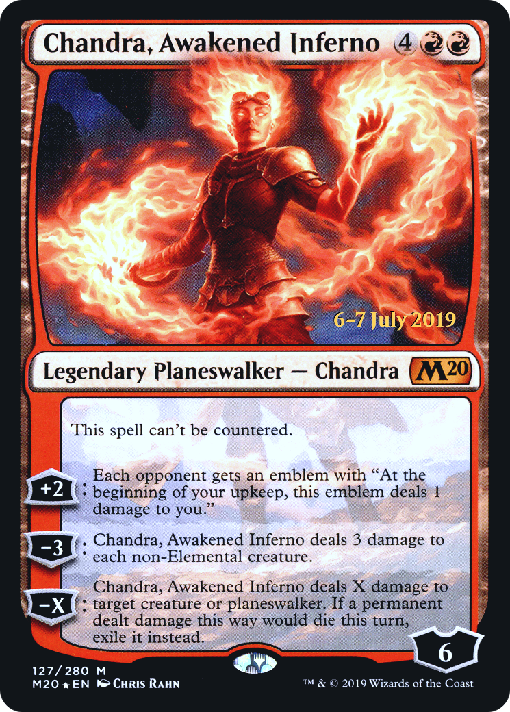 Chandra, Awakened Inferno (PRE-127S) - Core Set 2020 Promos Foil