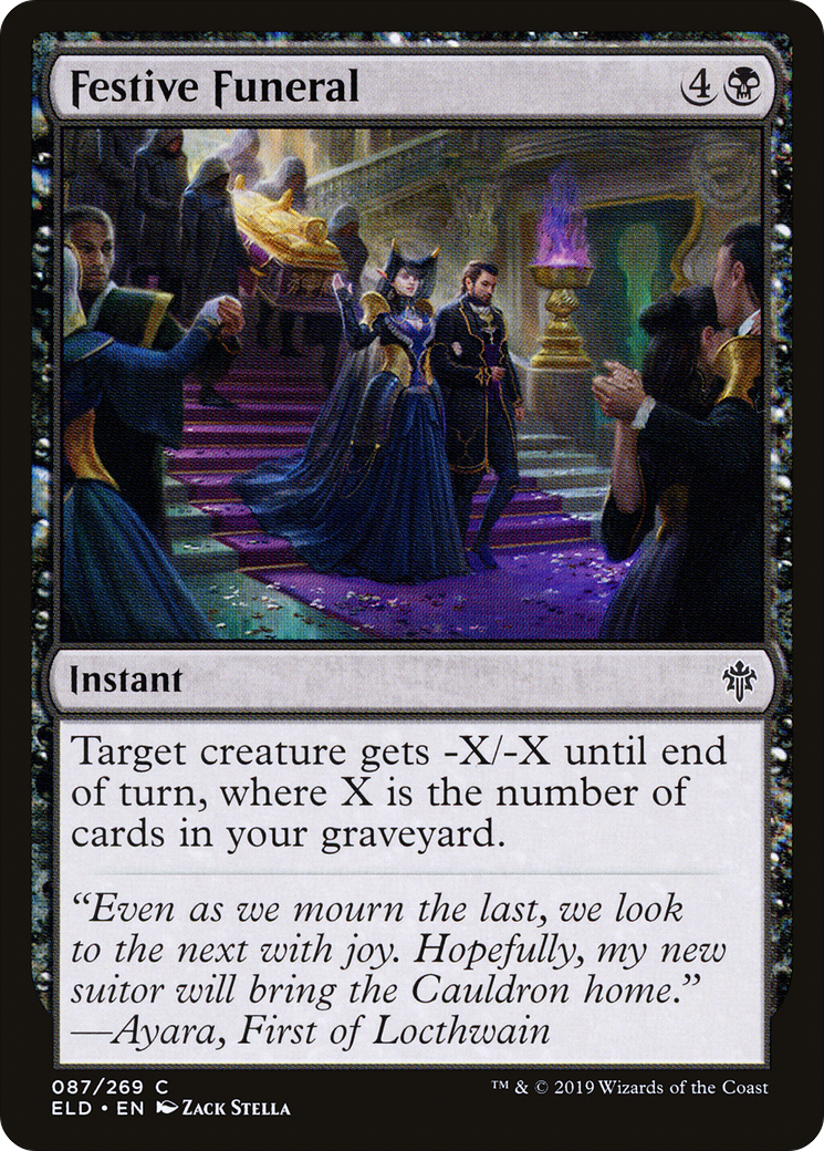 Festive Funeral (ELD-087) - Throne of Eldraine Foil
