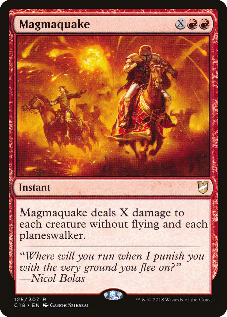 Séisme de magma (C18-125) - Commander 2018 