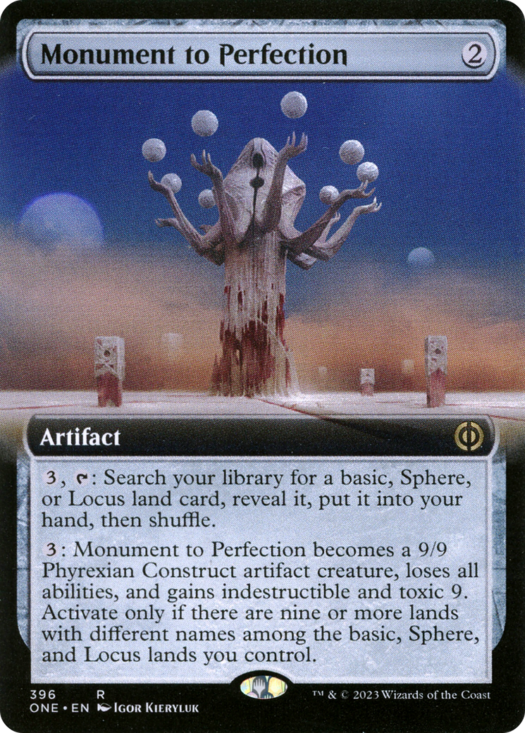 Monument to Perfection (Extended Art) (ONE-396) - Phyrexia: All Will Be One: (Extended Art) Foil