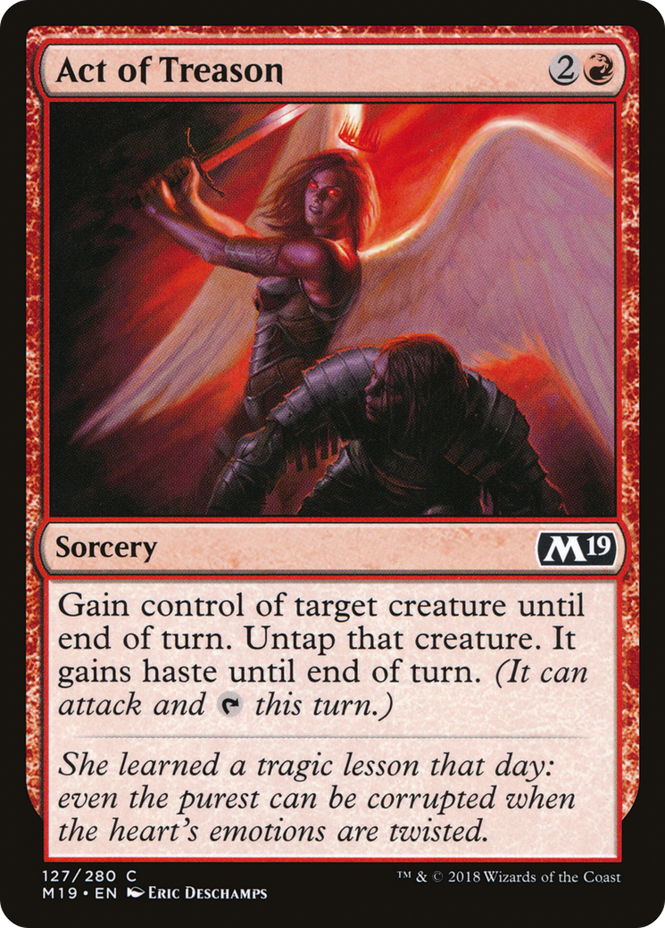 Acte de trahison (M19-127) - Édition de base 2019 