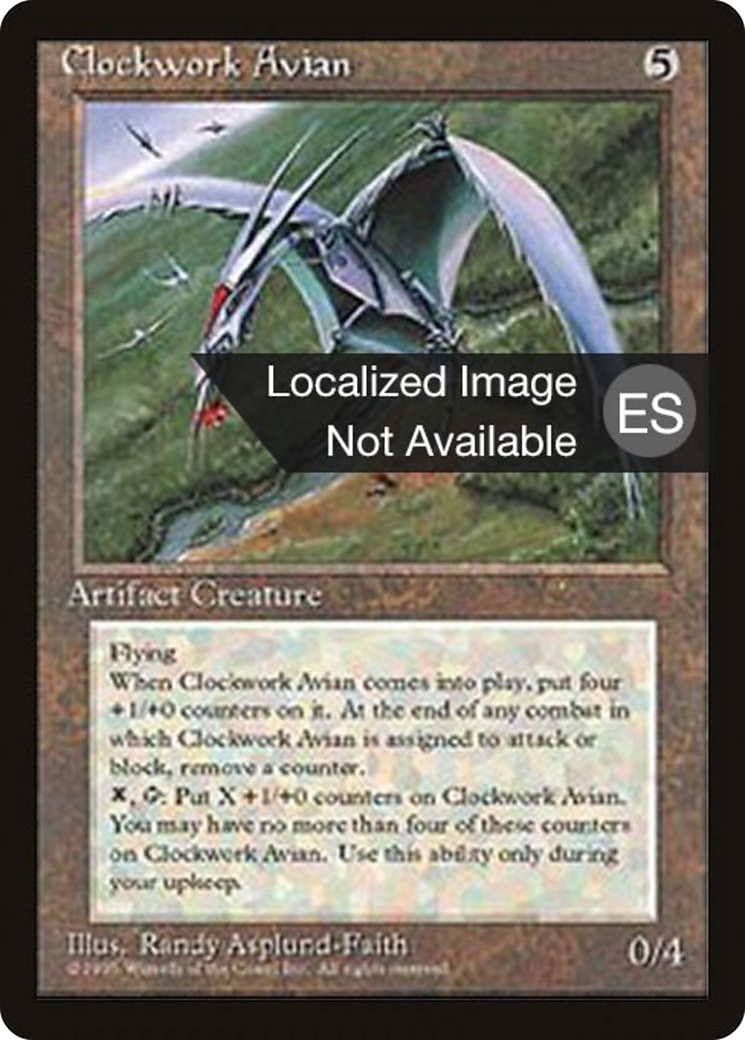 Clockwork Avian (4BB-306) - Quatrième édition - Bordure noire étrangère 