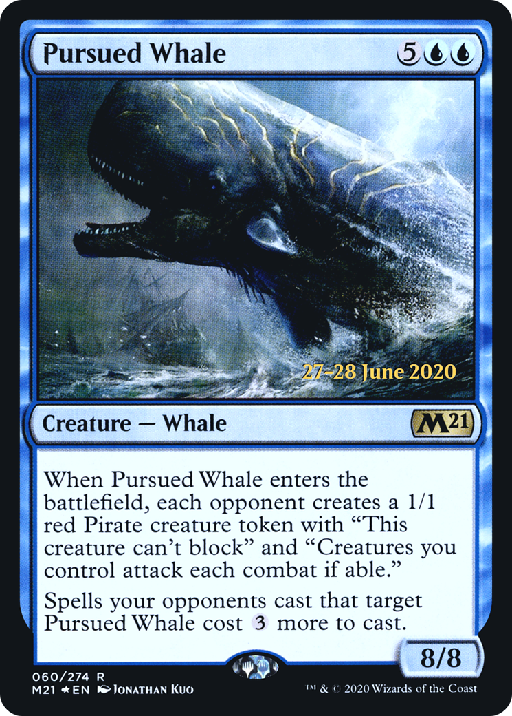 Pursued Whale (PRE-60S) - Core Set 2021 Promos Foil