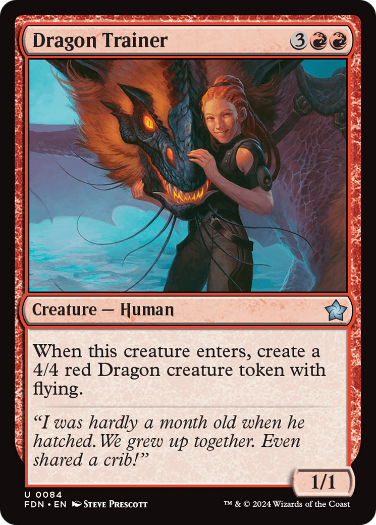 Dragon Trainer (FDN-084) - Fondations Foil 