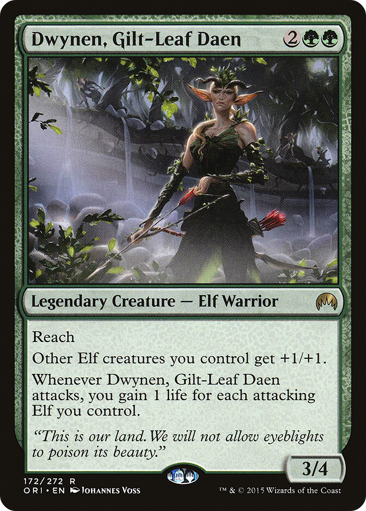Dwynen, Daen aux feuilles dorées (ORI-172) - Feuille d'origine magique