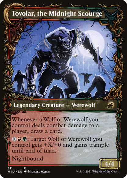 Tovolar, Dire Overlord (Showcase) (MID-311) - Innistrad: Midnight Hunt: (Showcase, Double Faced Transform)