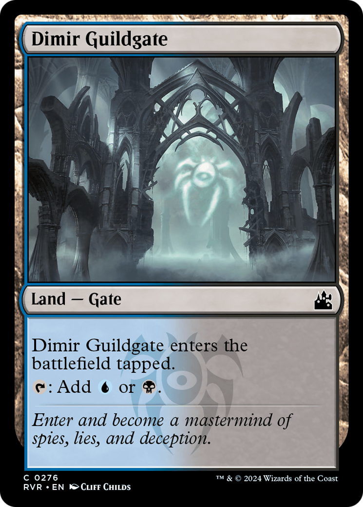 Dimir Guildgate (RVR-276) - Feuille remasterisée de Ravnica 