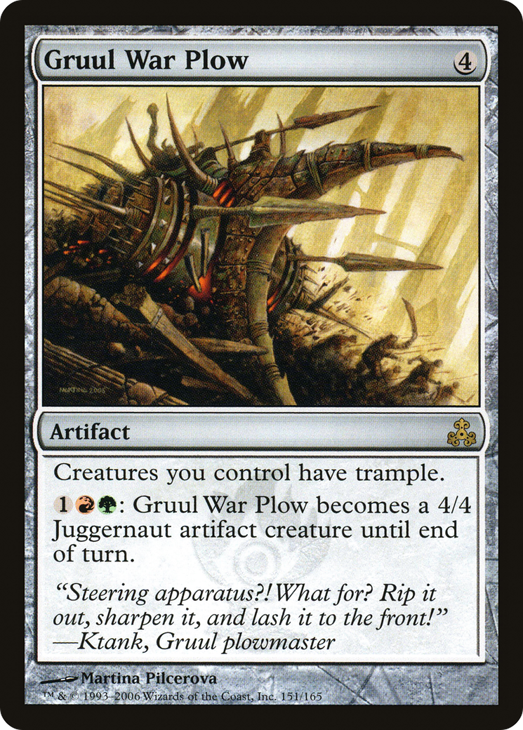 Charrue de guerre Gruul (GPT-151) - Feuille du Pacte des Guildes 