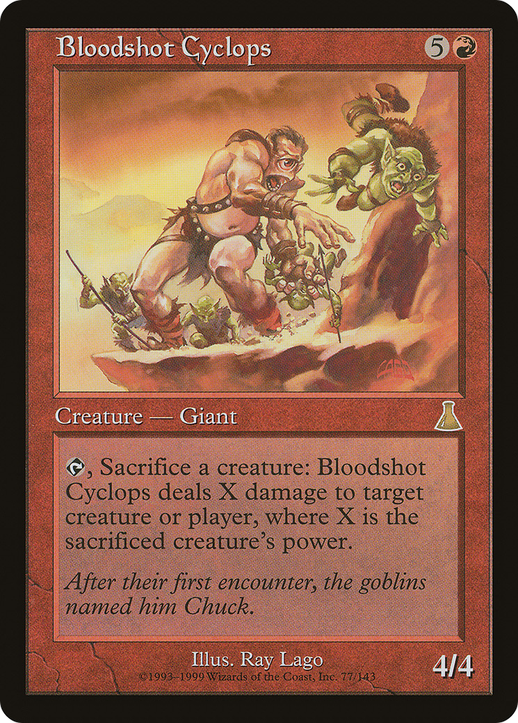 Bloodshot Cyclops (UDS-077) - Urza's Destiny
