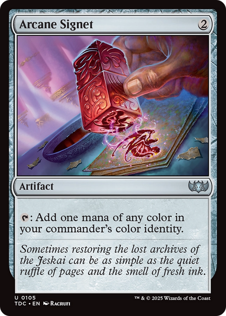 Sceau des Arcanes (TDC-105) - Commandant : Tarkir : Tempête de Dragons 