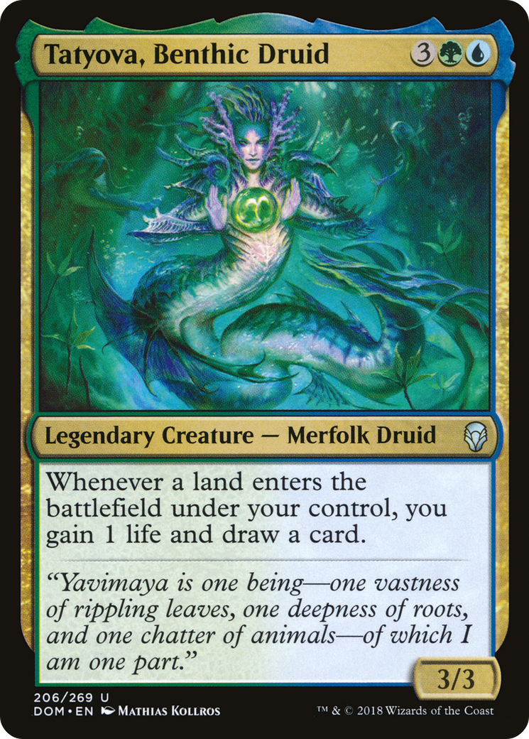Tatyova, druide benthique (DOM-206) - Dominaria Foil