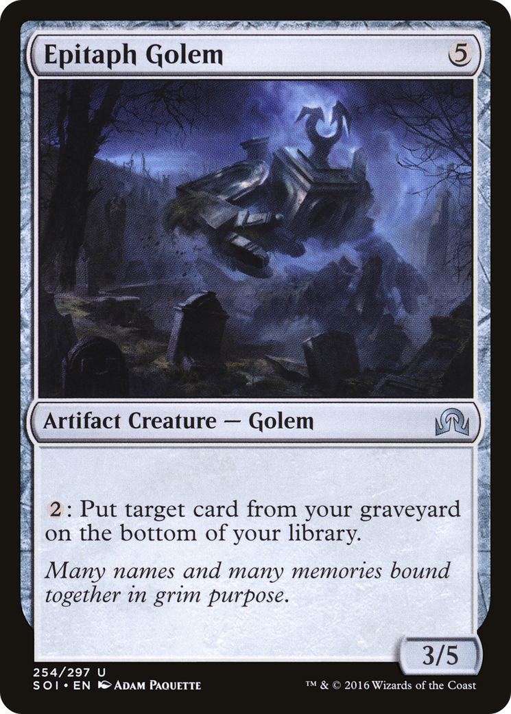 Epitaph Golem (SOI-254) - Shadows over Innistrad Foil