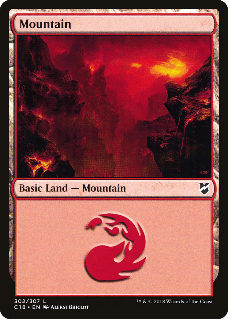 Mountain (302) (C18-302) - Commander 2018