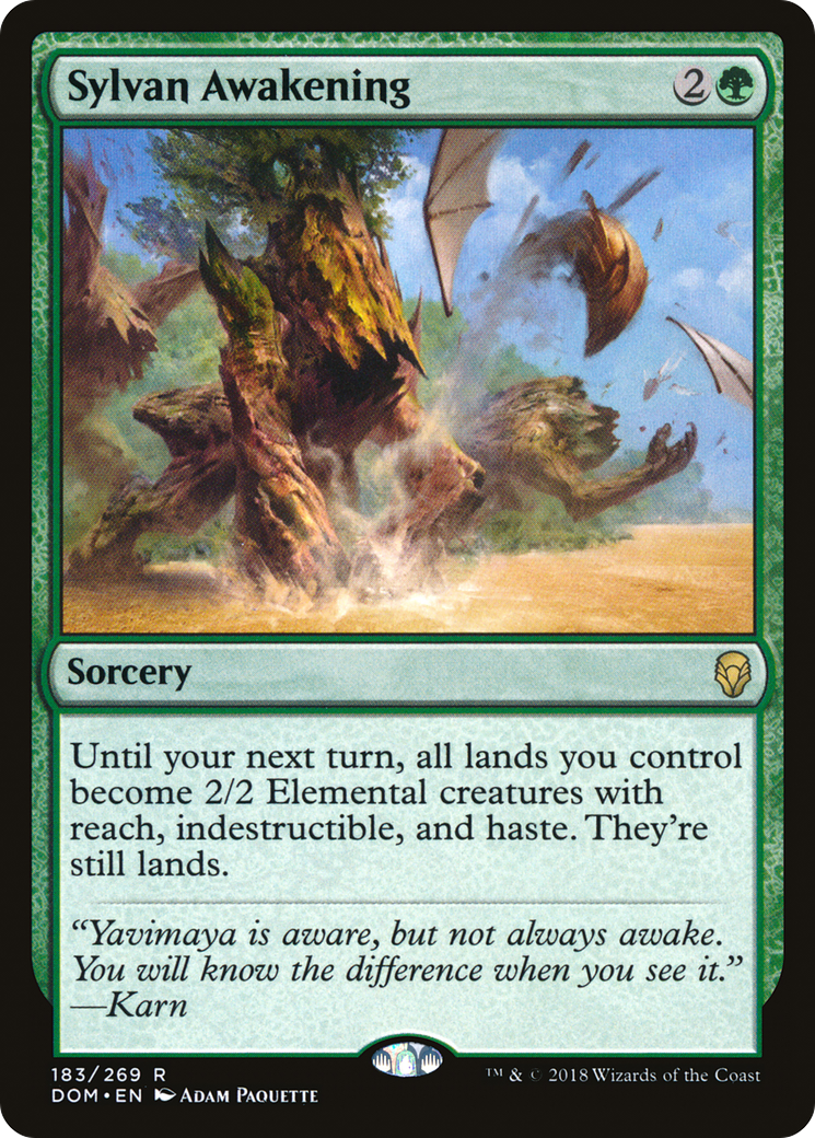 Sylvan Awakening (DOM-183) - Dominaria Foil 
