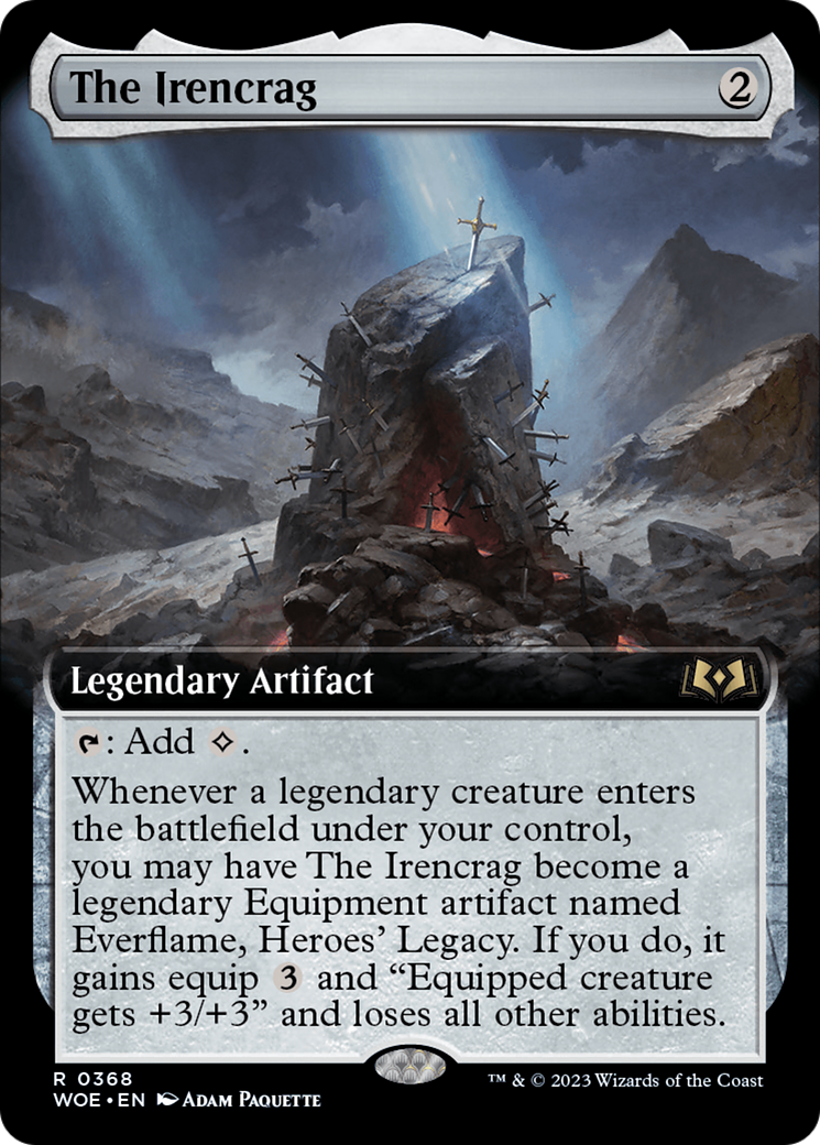 The Irencrag (Extended Art) (WOE-368) - Wilds of Eldraine: (Extended Art) Foil