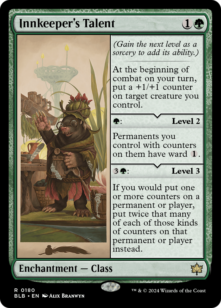 Talent d'aubergiste (BLB-180) - Bloomburrow Foil 