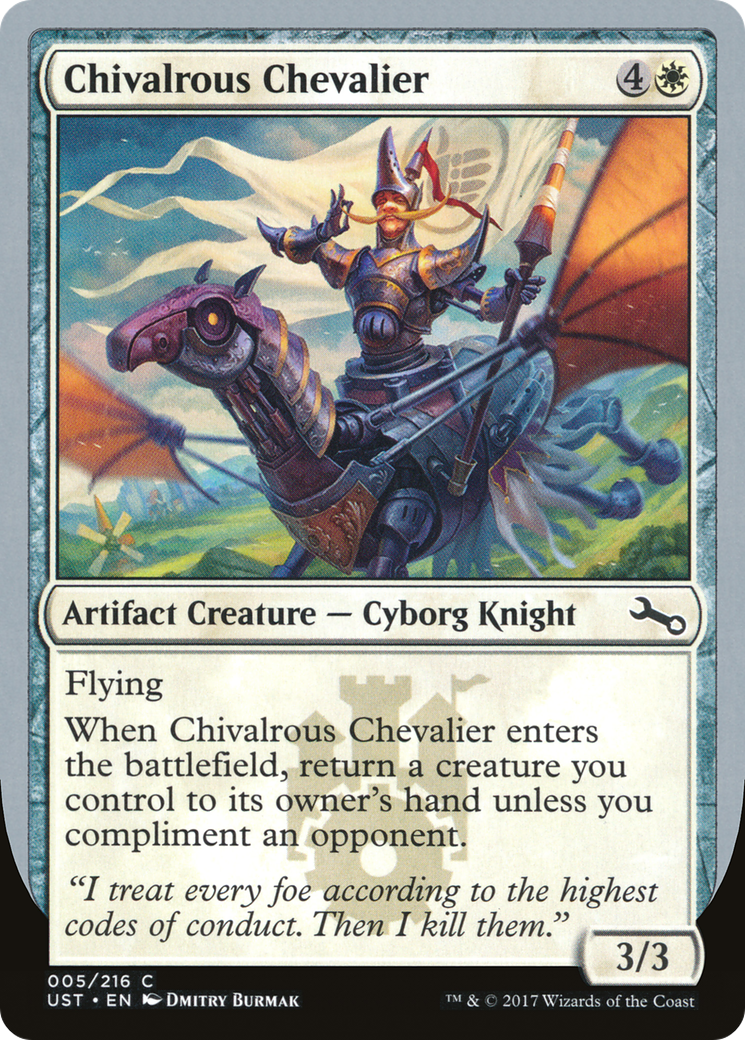 Chevalier chevaleresque (UST-005) - Feuille instable 