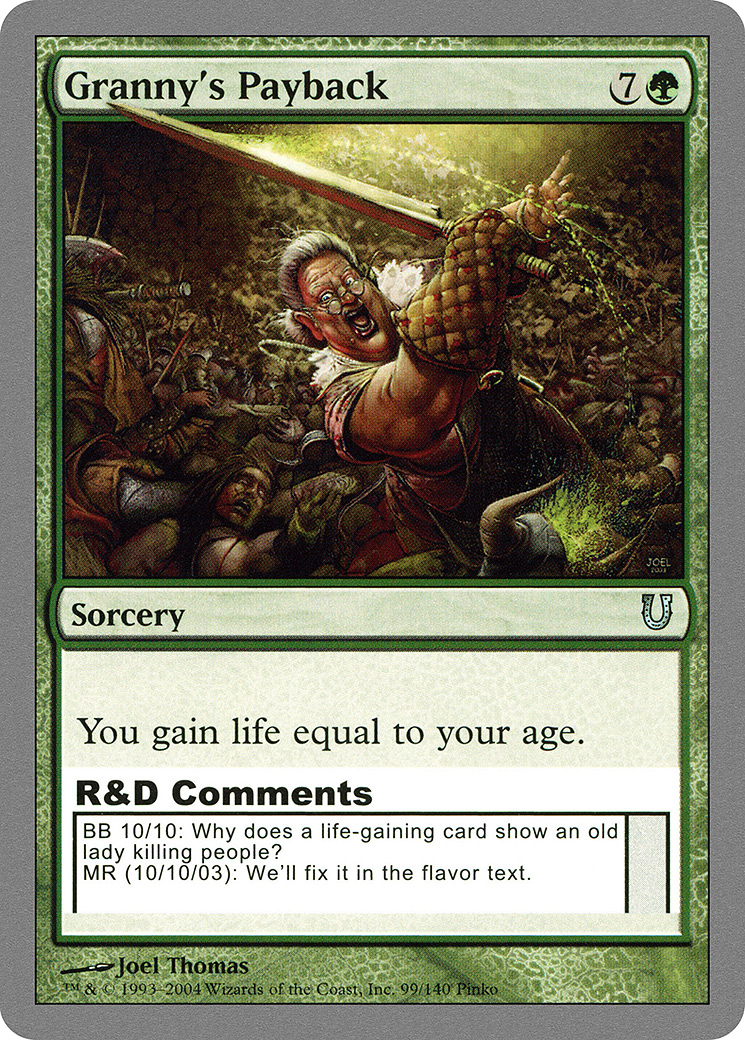 La revanche de grand-mère (UNH-099) - Unhinged Foil 