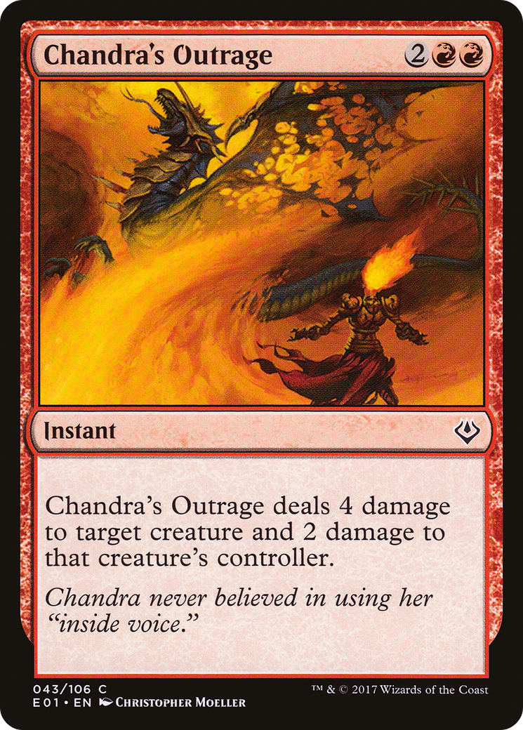 Chandra's Outrage (AC2-043) - Archenemy: Nicol Bolas
