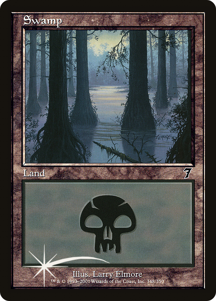 Swamp (348) (7ED-348★) - Seventh Edition Foil
