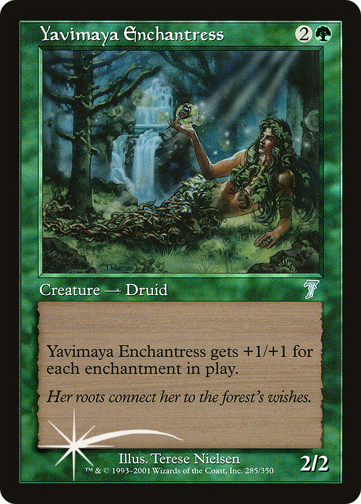 Yavimaya Enchantress (7ED-285★) - Seventh Edition Foil