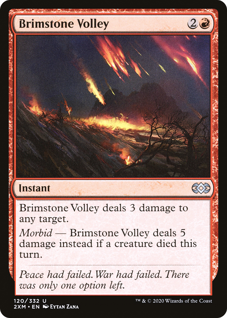 Brimstone Volley (2XM-120) - Double Masters Foil 