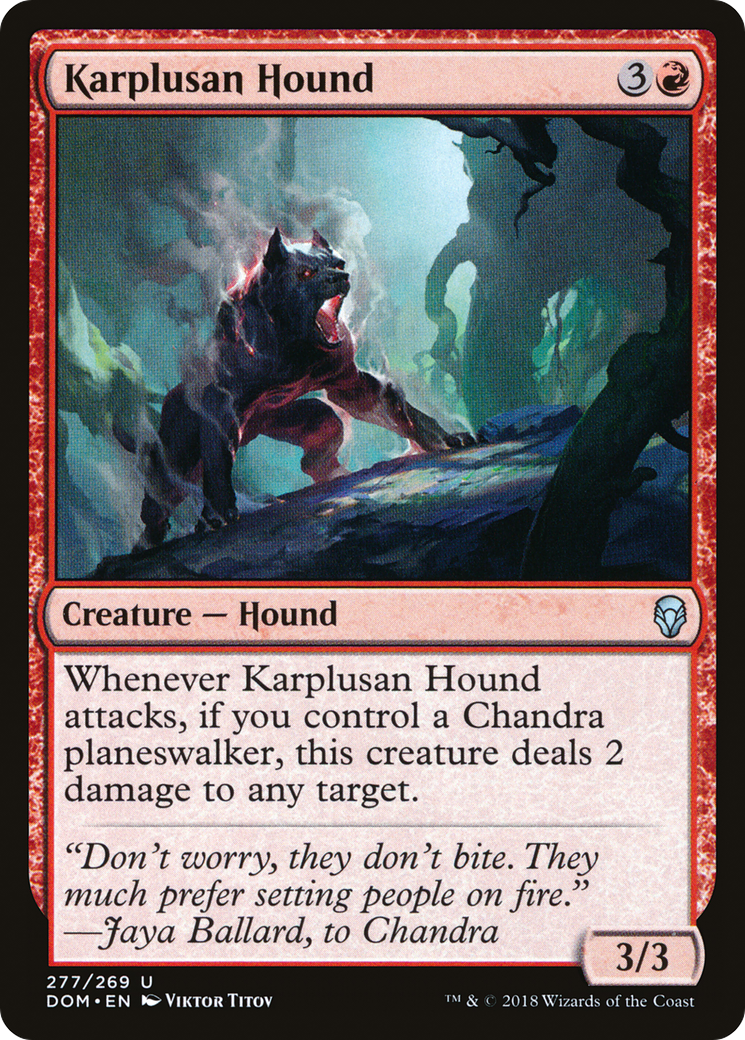 Chien courant de Karplus (DOM-277) - Dominaria 