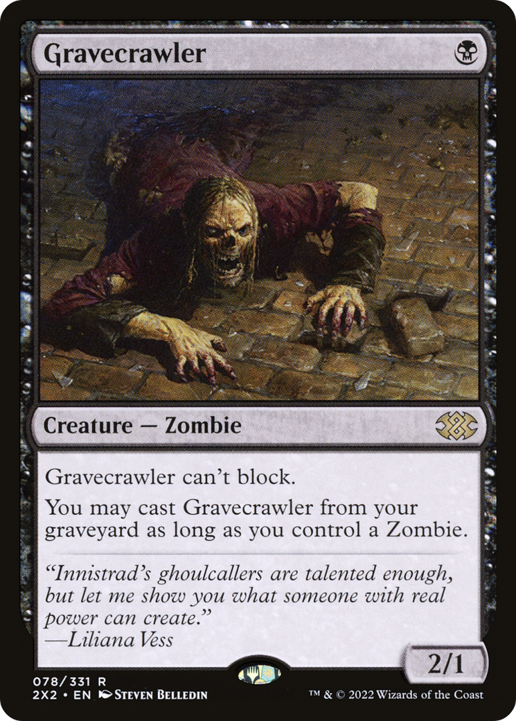 Gravecrawler (2X2-078) - Double Masters 2022 Foil