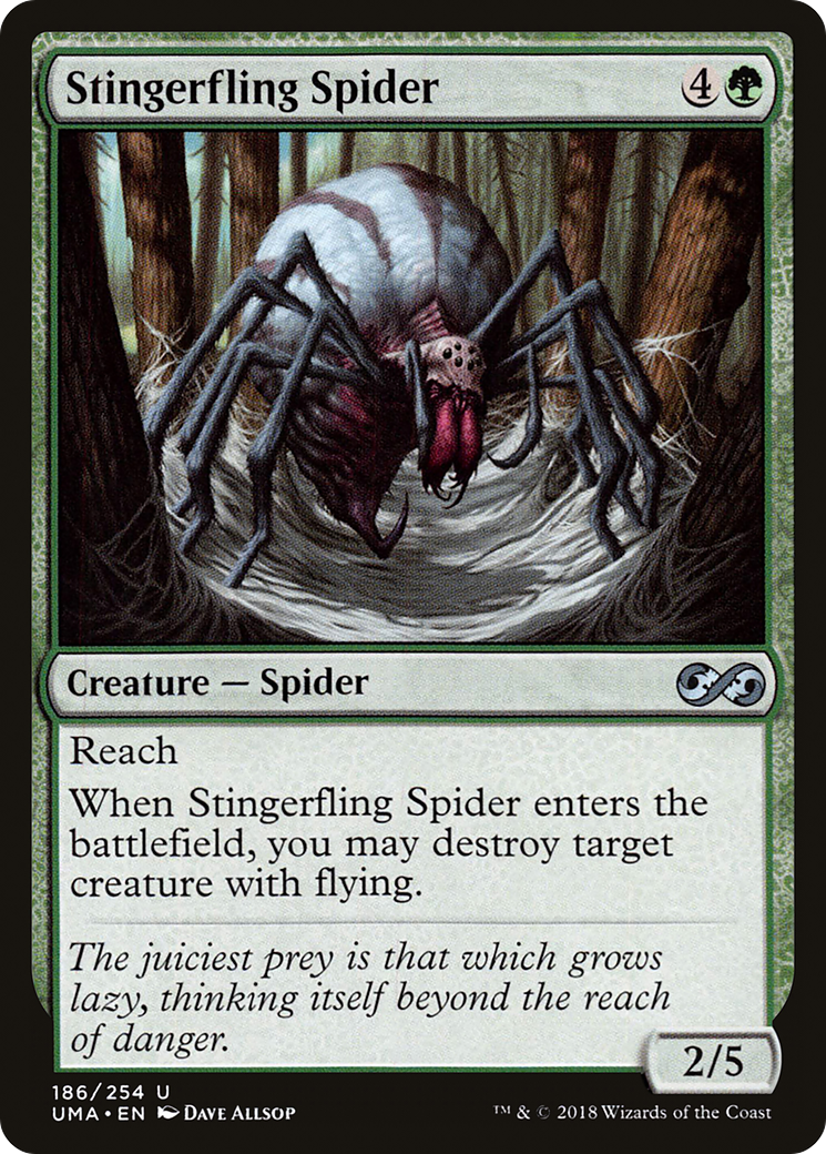 Stingerfling Spider (UMA-186) - Ultimate Masters Foil