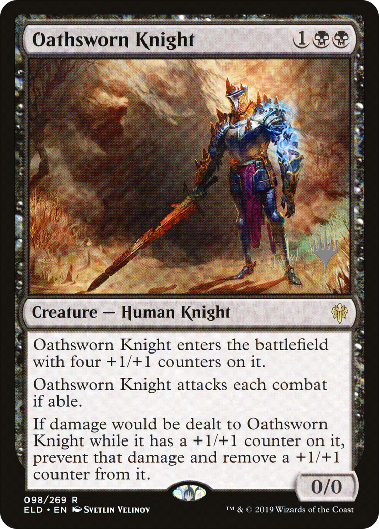 Oathsworn Knight (PPELD-98P) - Throne of Eldraine Promos Foil