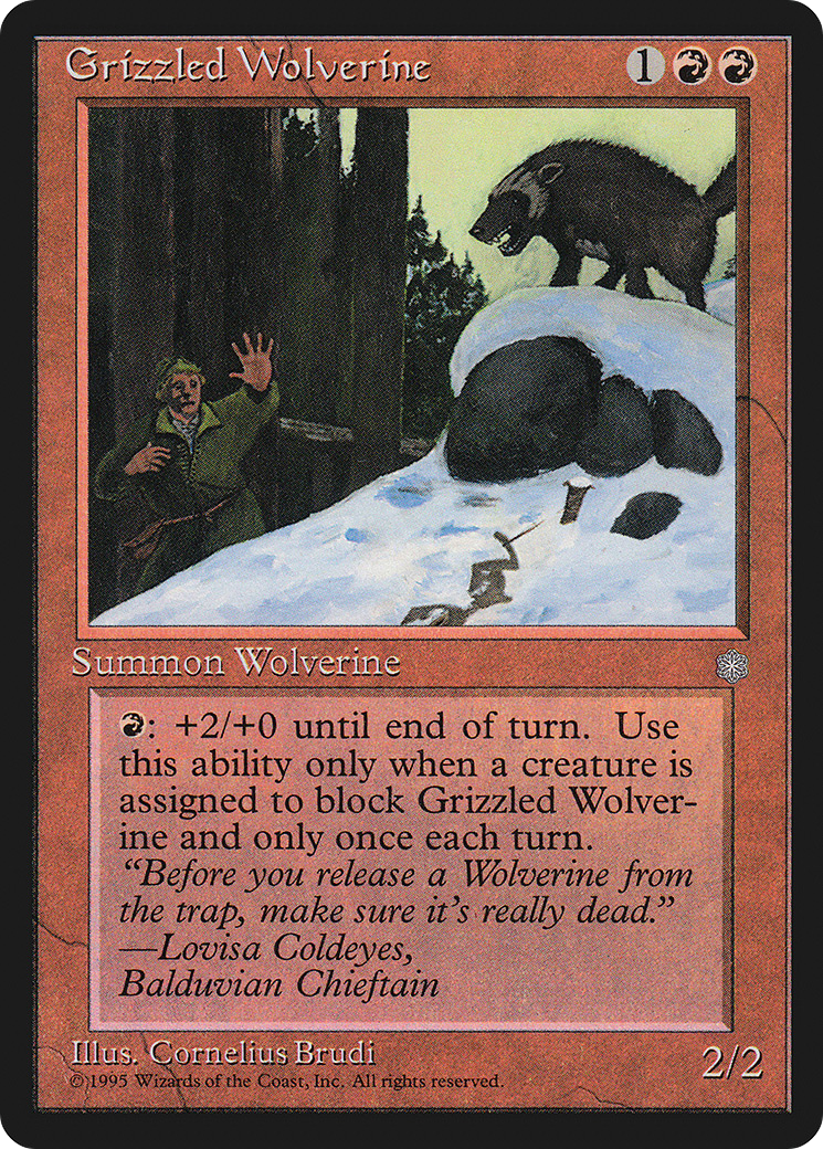 Grizzled Wolverine (ICE-192) - Ice Age