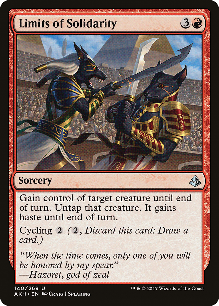 Limites de la solidarité (AKH-140) - Amonkhet Foil 