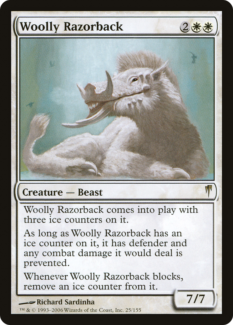 Razorback laineux (CSP-025) - Feuille Coldsnap 