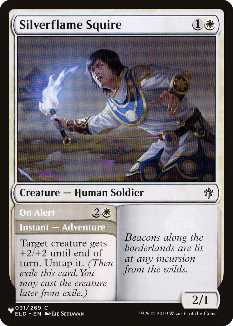 Silverflame Squire // On Alert (LIST-ELD-31) - The List