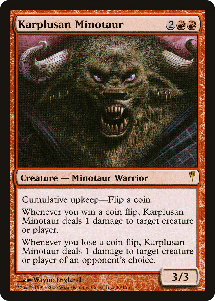Minotaure de Karplusan (CSP-086) - Feuille Coldsnap 