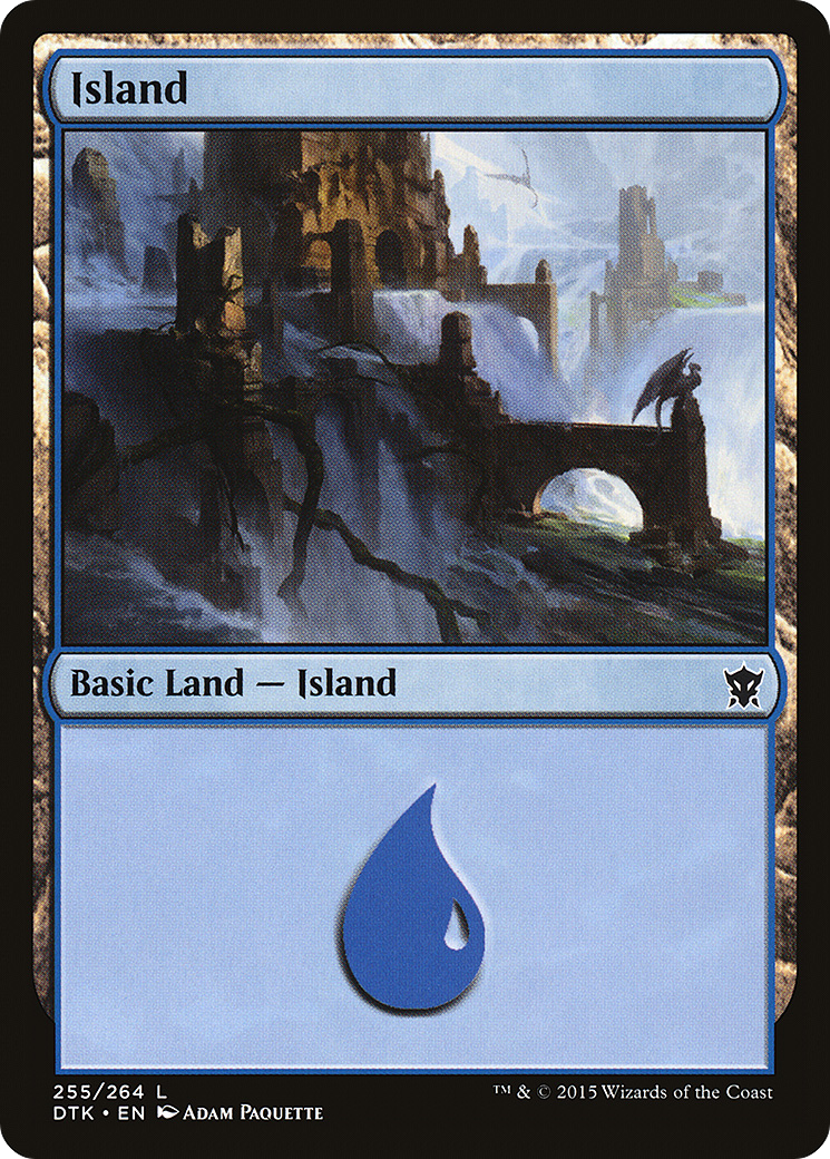 Island (255) (DTK-255) - Dragons of Tarkir Foil