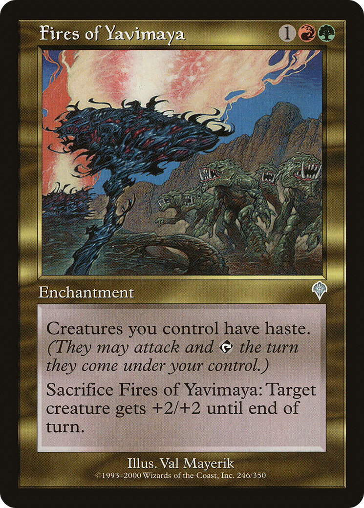 Les Feux de Yavimaya (INV-246) - Invasion Foil 
