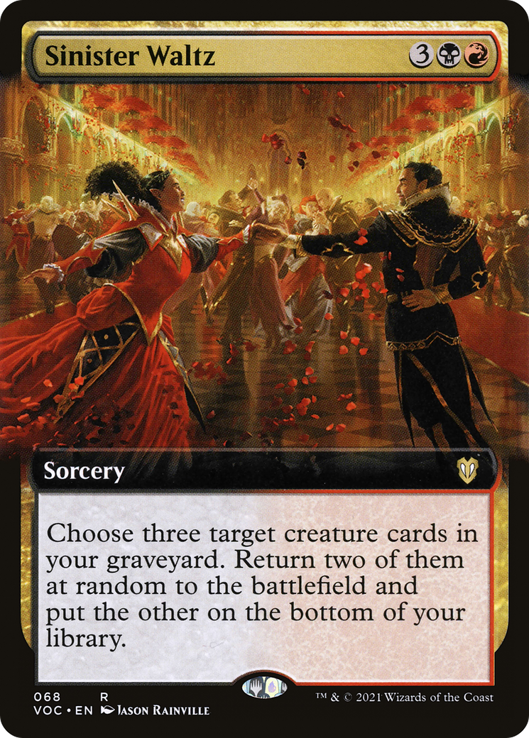 Sinister Waltz (Extended Art) (VOC-068) - Crimson Vow Commander: (Extended Art)