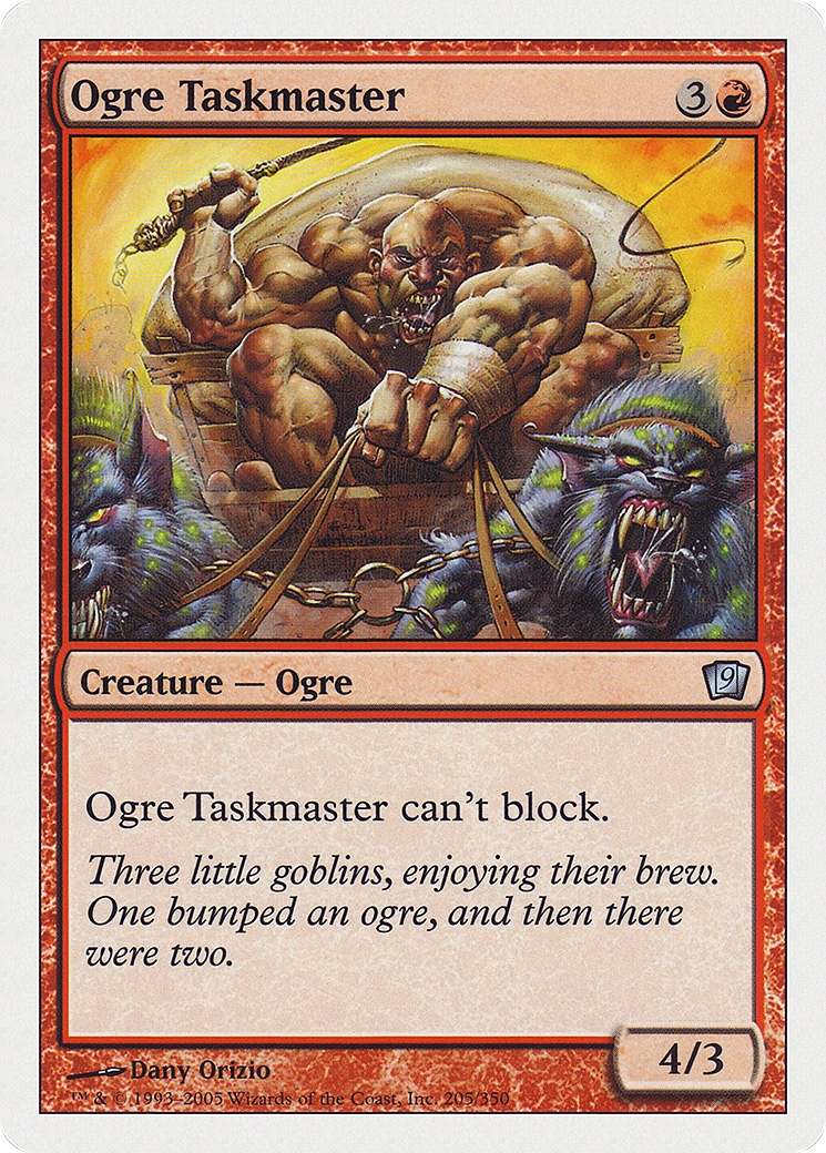 Ogre Taskmaster (9ED-205) - Neuvième édition