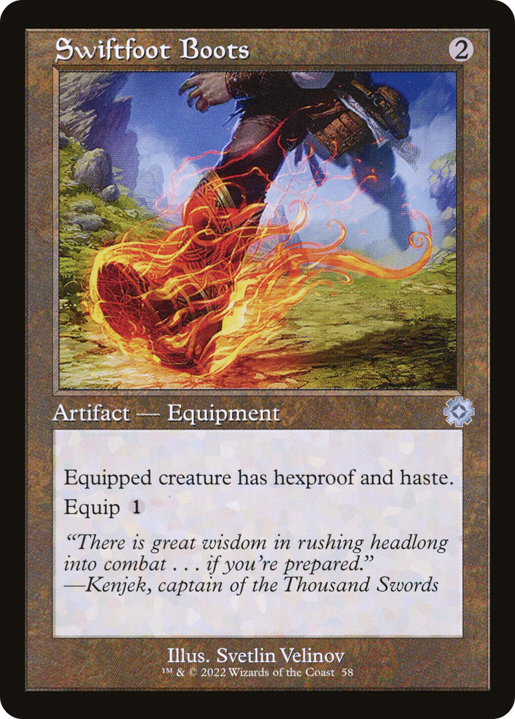 Swiftfoot Boots (BRR-058) - The Brothers' War Retro Artifacts Foil