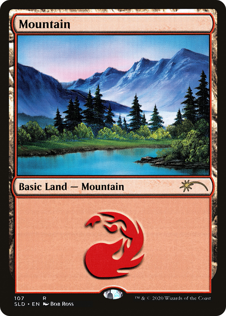 Mountain (107) (Bob Ross) (SLD-107) - Secret Lair Drop
